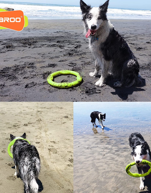 Load image into Gallery viewer, Dog Toys for Aggressive Chewers,¡¾Floatable¡¿ Dog Flying Disc, Dog Tug Toy, Interactive Dog Toys, Dog Teeth Cleaning, Tug of War Dog Toy, Dog Chew Toys, Dog Teething Toys for Catch, Fetch