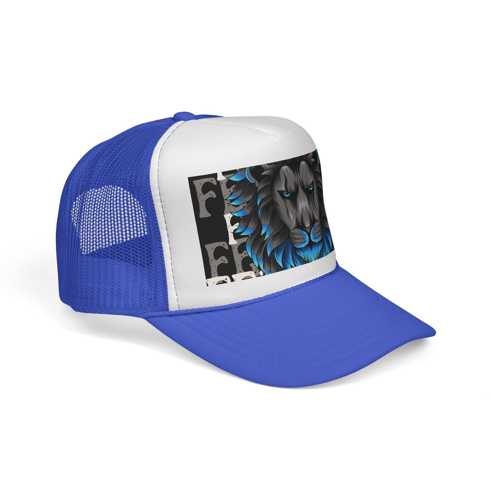 Majestic Lion Trucker Cap, Unisex Snapback Hat, Cool Animal Lover Gift, Summer Outdoor Accessory, Perfect for Festivals, Road Trips