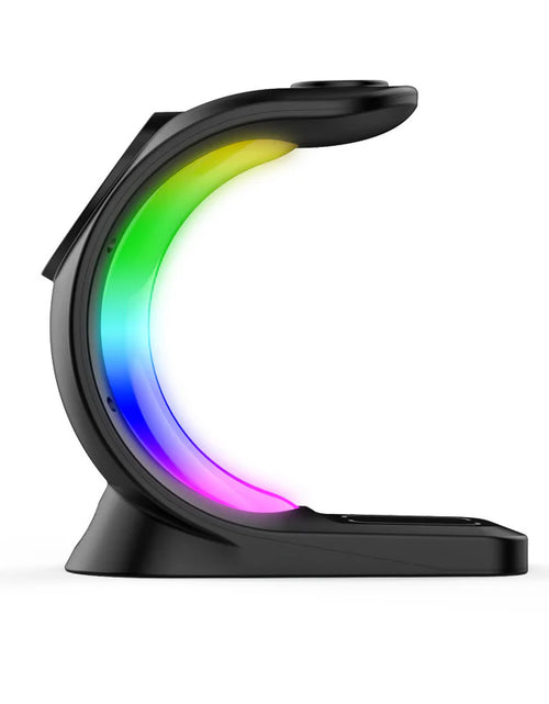 Load image into Gallery viewer, 4 in 1 Magnetic Wireless Charger Fast Charging for Smart Phone Atmosphere Light Charging Station for Airpods Pro I-Phone Watch