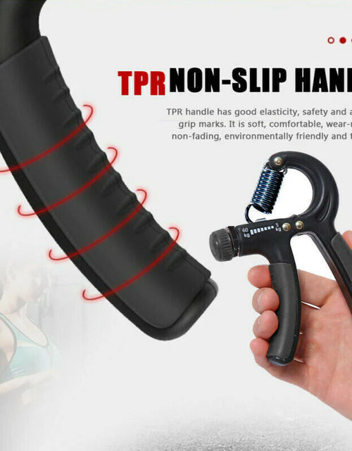 Load image into Gallery viewer, Hand Grip Adjustable Trainer Gripper Strengthener Gym Strength Exerciser Adjustable Heavy Gripper Fitness Hand Exerciser Grip Wrist Training Increase Strength Spring Finger Pinch Carpal Expander