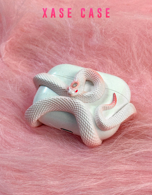 Load image into Gallery viewer, Creative Horrible Snake Wireless Earphone Case Headset Protective Case Silicone Case Earphone Case Cover Early Halloween