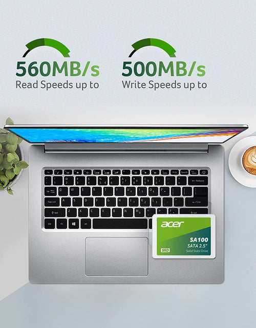 Load image into Gallery viewer, SA100 960GB SATA III 2.5 Inch Internal SSD - 6 Gb/S, 3D NAND Solid State Hard Drive up to 560 Mb/S - BL.9BWWA.104