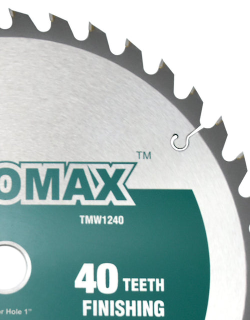 Load image into Gallery viewer, 12-Inch 40 Tooth ATB Finishing Saw Blade with 1-Inch Arbor