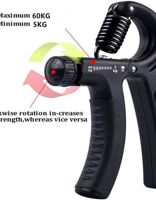 Load image into Gallery viewer, Hand Grip Adjustable Trainer Gripper Strengthener Gym Strength Exerciser Adjustable Heavy Gripper Fitness Hand Exerciser Grip Wrist Training Increase Strength Spring Finger Pinch Carpal Expander