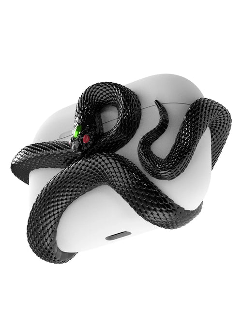 Load image into Gallery viewer, Creative Horrible Snake Wireless Earphone Case Headset Protective Case Silicone Case Earphone Case Cover Early Halloween