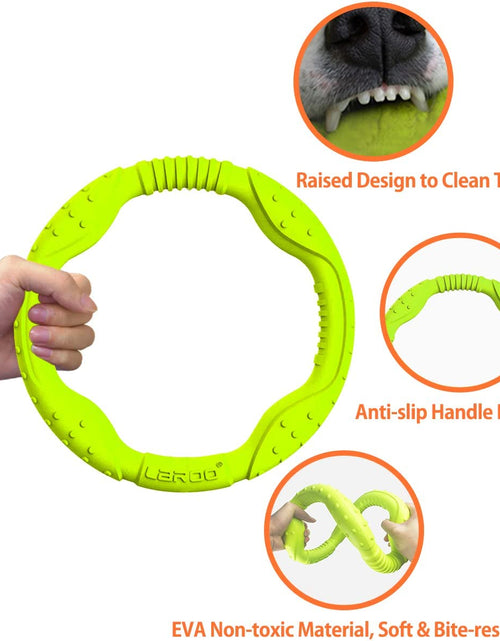 Load image into Gallery viewer, Dog Toys for Aggressive Chewers,¡¾Floatable¡¿ Dog Flying Disc, Dog Tug Toy, Interactive Dog Toys, Dog Teeth Cleaning, Tug of War Dog Toy, Dog Chew Toys, Dog Teething Toys for Catch, Fetch