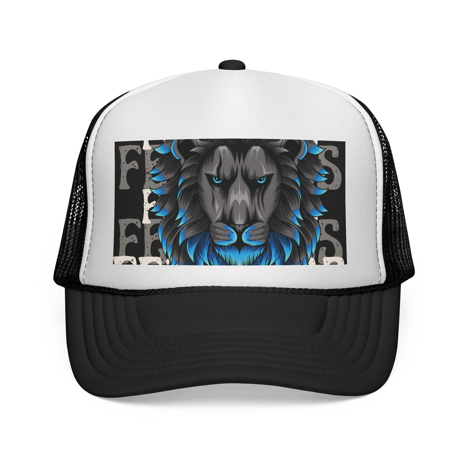 Majestic Lion Trucker Cap, Unisex Snapback Hat, Cool Animal Lover Gift, Summer Outdoor Accessory, Perfect for Festivals, Road Trips