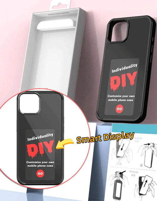 Load image into Gallery viewer, E-Ink Screen Phone Case Unlimited Screen Projection Personalized Phone Cover Battery Free New Designer Luxury Phone Case