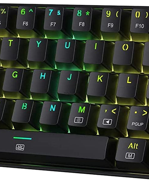 Load image into Gallery viewer, K630 Dragonborn 60% Wired RGB Gaming Keyboard, 61 Keys Compact Mechanical Keyboard with Tactile Brown Switch, Pro Driver Support, Black