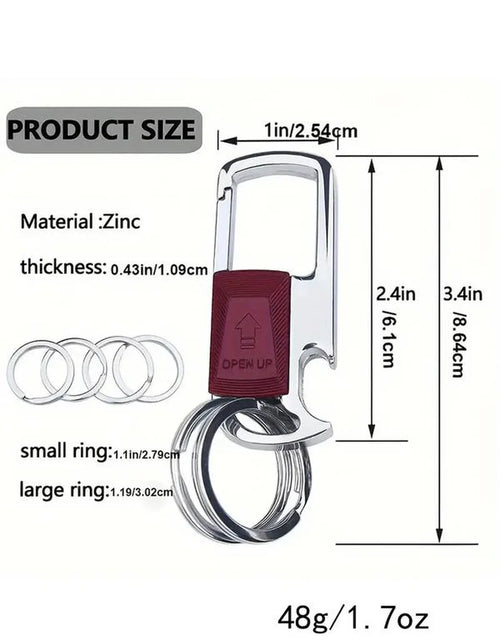 Load image into Gallery viewer, Metal Keychain, Creative Keychain, Fashion All-Match Car Keychain, Keychain for Car Key, Bag Key, Gift for Friends
