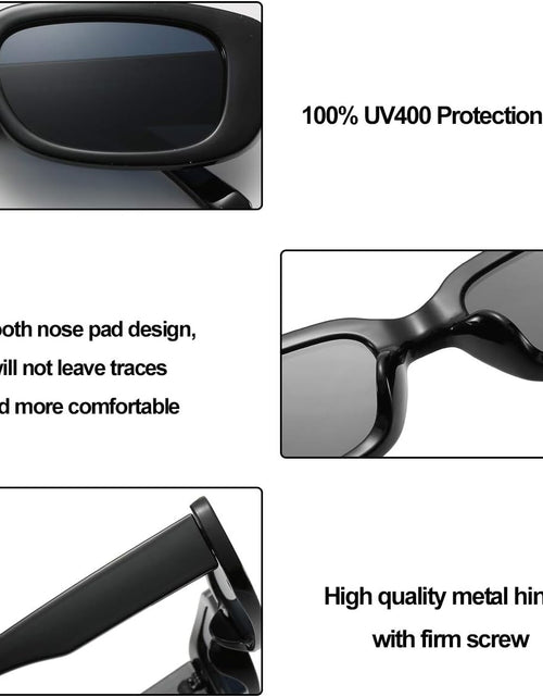 Load image into Gallery viewer, Rectangle Sunglasses for Women Men Trendy Retro Fashion Sunglasses UV 400 Protection Square Fram