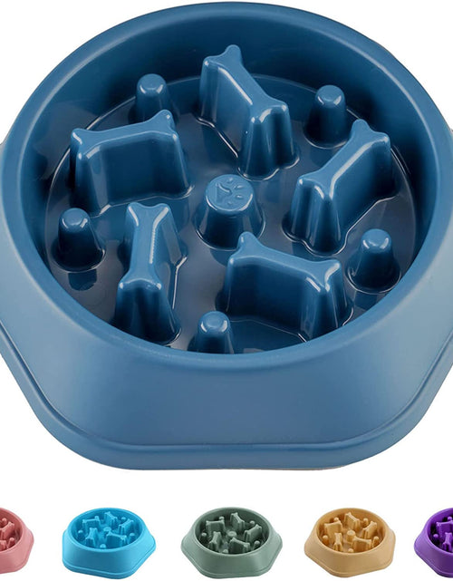 Load image into Gallery viewer, Slow Feeder Dog Bowl anti Gulping Healthy Eating Interactive Bloat Stop Fun Alternative Non Slip Dog Slow Food Feeding Pet Bowl Slow Eating Healthy Design for Small Medium Size Dogs