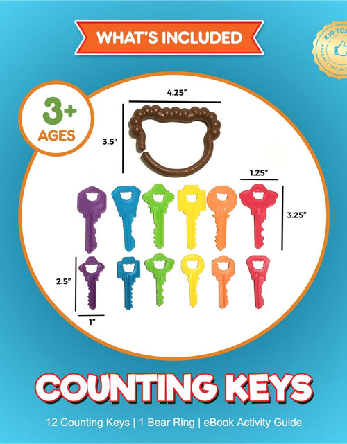 Load image into Gallery viewer, Baby Keys Montessori Toys for Toddlers - Toy Keys, Matching Toddler Games, Learning Toys for 2 Year Olds - Real Keys, Pretend Play Toys and Sensory Toys for Autistic Children with Activity Ebook