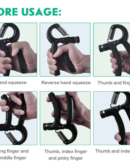 Load image into Gallery viewer, Hand Grip Adjustable Trainer Gripper Strengthener Gym Strength Exerciser Adjustable Heavy Gripper Fitness Hand Exerciser Grip Wrist Training Increase Strength Spring Finger Pinch Carpal Expander