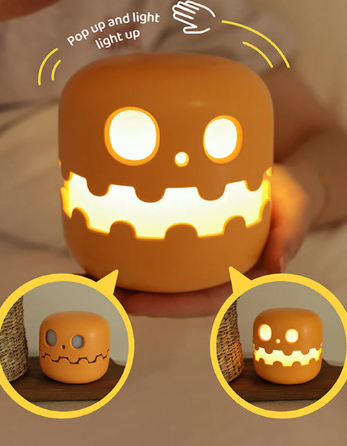 Load image into Gallery viewer, Pumpkin Lamp Bedside Halloween Funny Decoration Ambience Light for Bedrooms Living Room Decoration Kids Birthday Gift Halloween Decorations