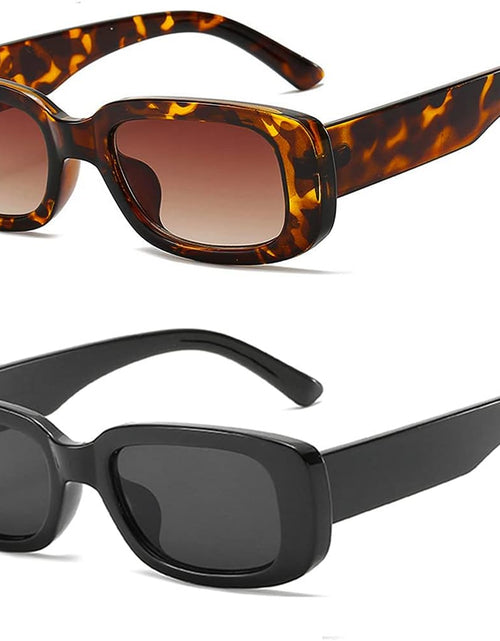 Load image into Gallery viewer, Rectangle Sunglasses for Women Men Trendy Retro Fashion Sunglasses UV 400 Protection Square Fram