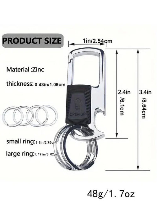 Load image into Gallery viewer, Metal Keychain, Creative Keychain, Fashion All-Match Car Keychain, Keychain for Car Key, Bag Key, Gift for Friends