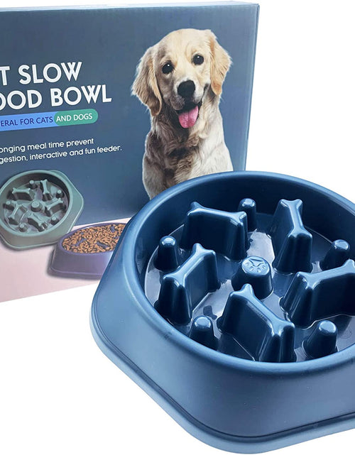 Load image into Gallery viewer, Slow Feeder Dog Bowl anti Gulping Healthy Eating Interactive Bloat Stop Fun Alternative Non Slip Dog Slow Food Feeding Pet Bowl Slow Eating Healthy Design for Small Medium Size Dogs