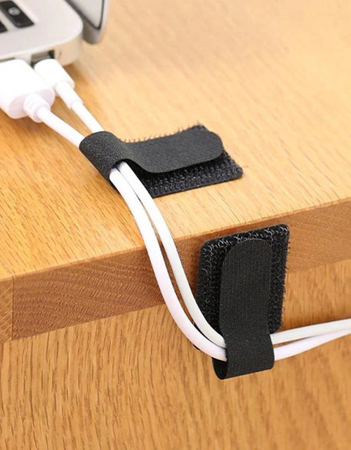 Load image into Gallery viewer, Summer Self Adhesive Cable Management Ties, 10Pcs Cable Organizing Straps, Electric Wire Velcro for Home Office, Bedroom Accessories, Desk Accessories, Office Accessories, Dorm Essentials