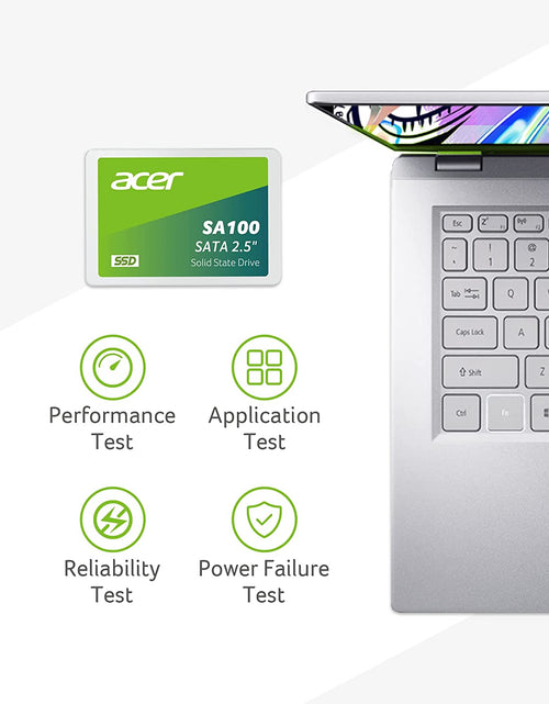 Load image into Gallery viewer, SA100 960GB SATA III 2.5 Inch Internal SSD - 6 Gb/S, 3D NAND Solid State Hard Drive up to 560 Mb/S - BL.9BWWA.104