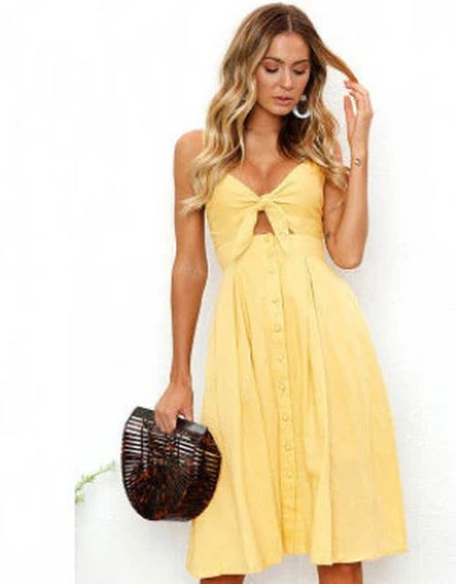 Load image into Gallery viewer, Women Summer Dresses Sleeveless Backless Strap Long Close-Fitting Sheath Female Party Evening Dresses Vestidos