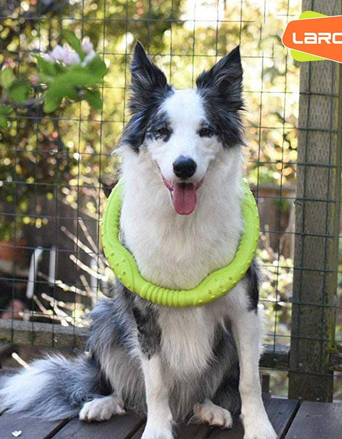 Load image into Gallery viewer, Dog Toys for Aggressive Chewers,¡¾Floatable¡¿ Dog Flying Disc, Dog Tug Toy, Interactive Dog Toys, Dog Teeth Cleaning, Tug of War Dog Toy, Dog Chew Toys, Dog Teething Toys for Catch, Fetch