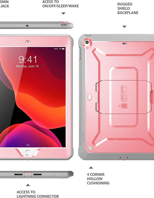 Load image into Gallery viewer, Unicorn Beetle Pro Series Case for Ipad 10.2 (2021/2020/2019), with Built-In Screen Protector Protective Case for Ipad 9Th Generation/8Th Generation/7Th Generation (Rosegold)