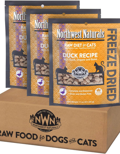 Load image into Gallery viewer, Freeze Dried Diet for Cats – Duck Cat Food – Grain-Free, Gluten-Free Pet Food, Cat Training Treats – 11 Oz (3 Pack)