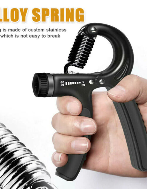 Load image into Gallery viewer, Hand Grip Adjustable Trainer Gripper Strengthener Gym Strength Exerciser Adjustable Heavy Gripper Fitness Hand Exerciser Grip Wrist Training Increase Strength Spring Finger Pinch Carpal Expander