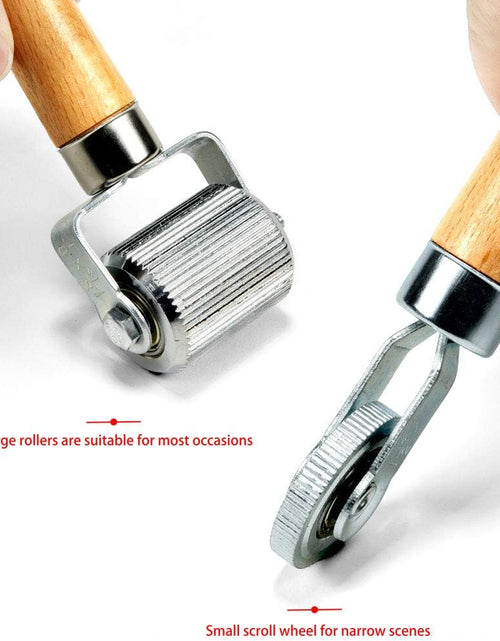 Load image into Gallery viewer, Car Sound Deadening Roller (2PCS, Width: 1.69In & 0.24In), Extremely Smooth Sound Insulation Roller Metal, Noise Deadening Car Sound Insulation Tool