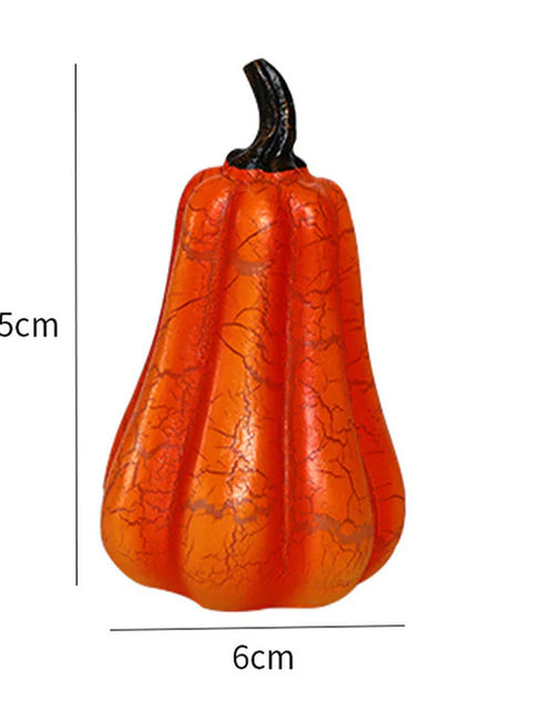 Load image into Gallery viewer, LED Pumpkin Lantern – Luminous Resin Halloween Candle Lamp for Spooky Decor
