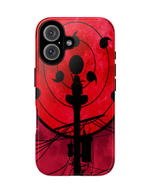 Load image into Gallery viewer, Bold Phone Case, Tough Cases, Red Moon Design, Gift for Tech Lovers, Unique Phone Accessory, Halloween and Cosplay
