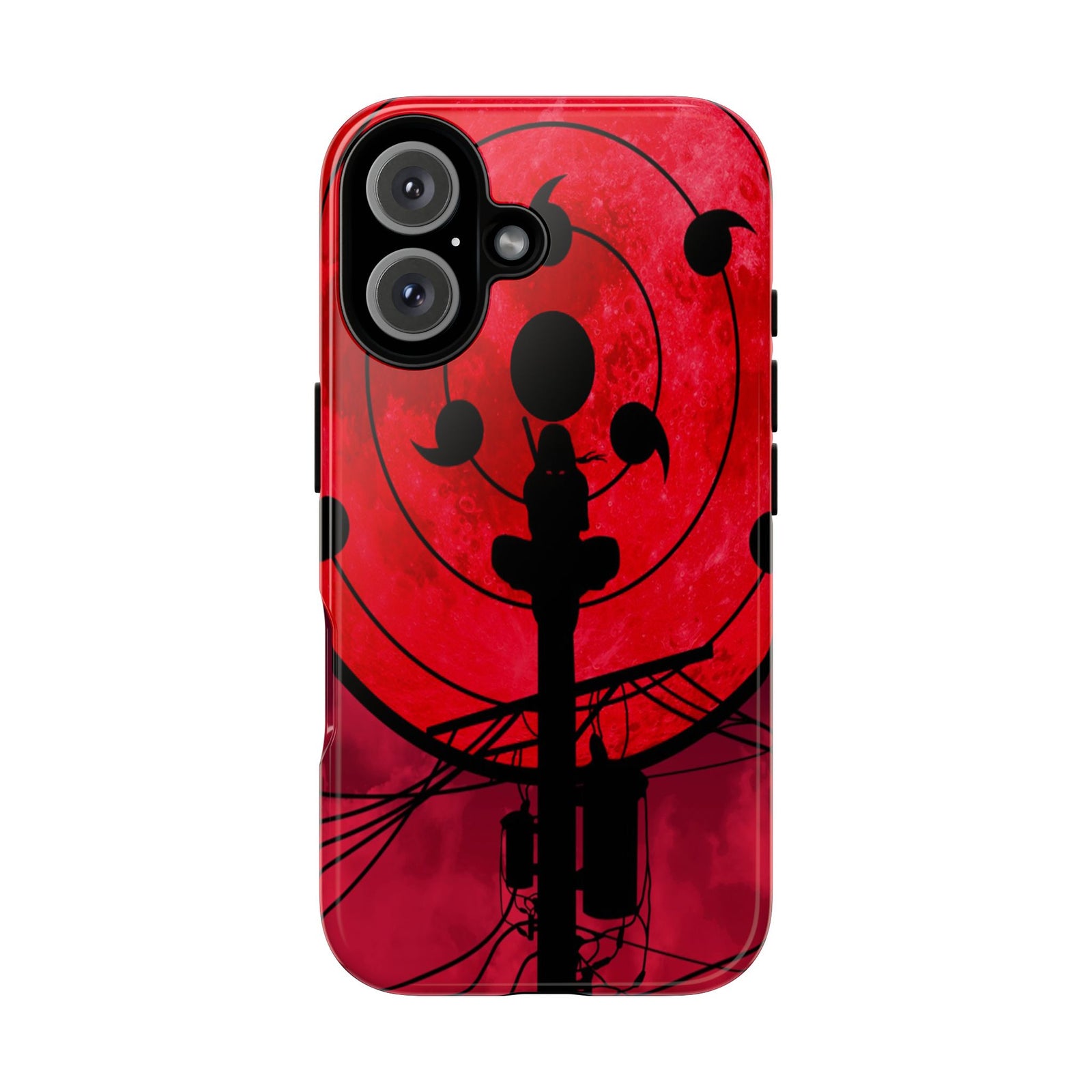 Bold Phone Case, Tough Cases, Red Moon Design, Gift for Tech Lovers, Unique Phone Accessory, Halloween and Cosplay