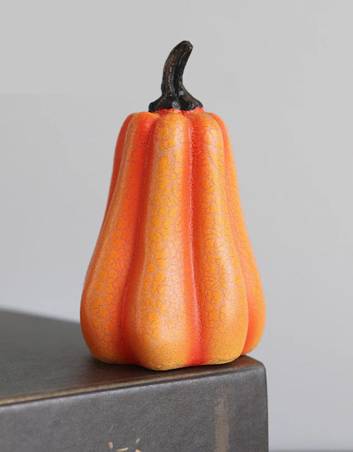 Load image into Gallery viewer, LED Pumpkin Lantern – Luminous Resin Halloween Candle Lamp for Spooky Decor
