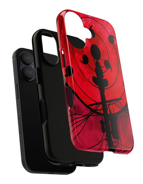 Load image into Gallery viewer, Bold Phone Case, Tough Cases, Red Moon Design, Gift for Tech Lovers, Unique Phone Accessory, Halloween and Cosplay

