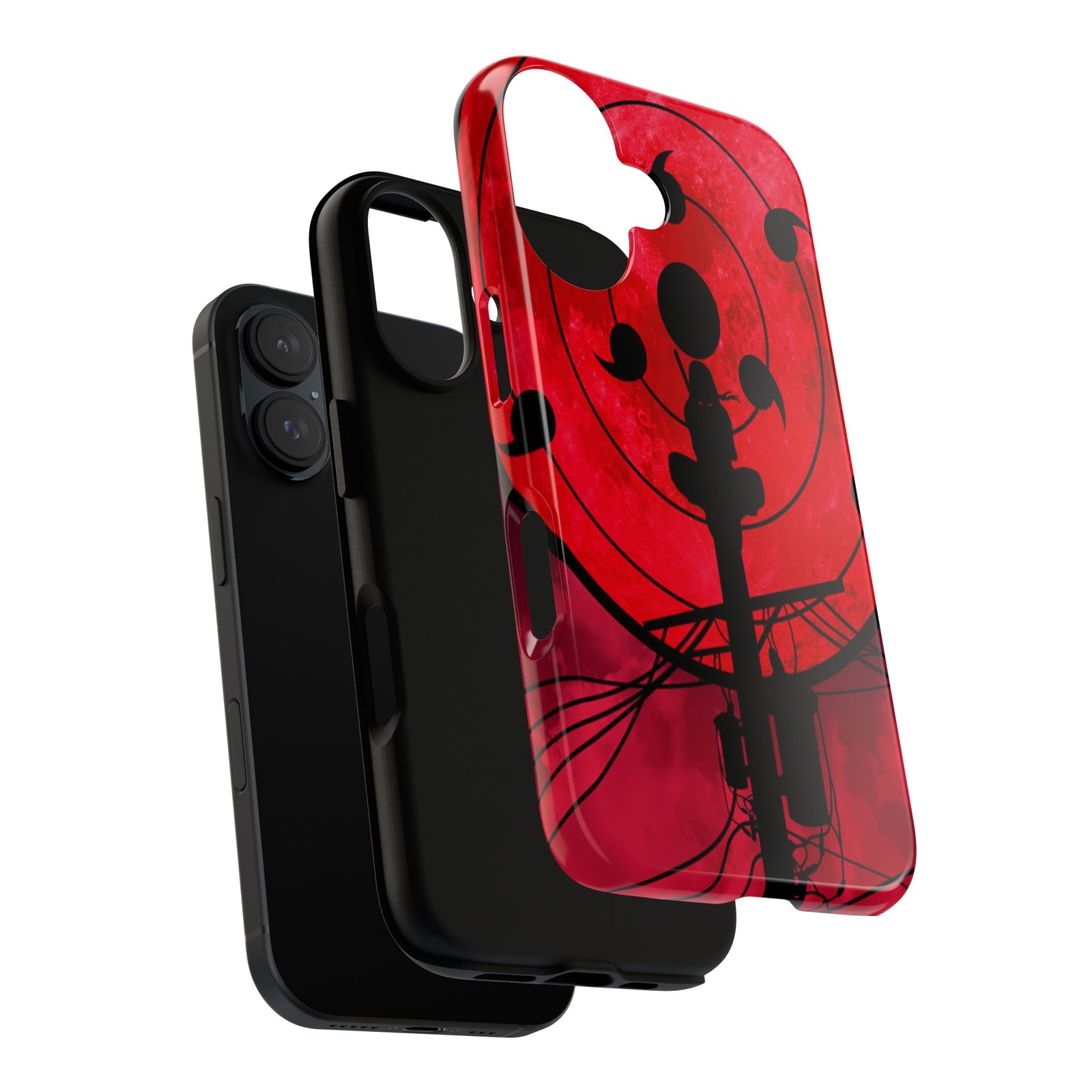 Bold Phone Case, Tough Cases, Red Moon Design, Gift for Tech Lovers, Unique Phone Accessory, Halloween and Cosplay