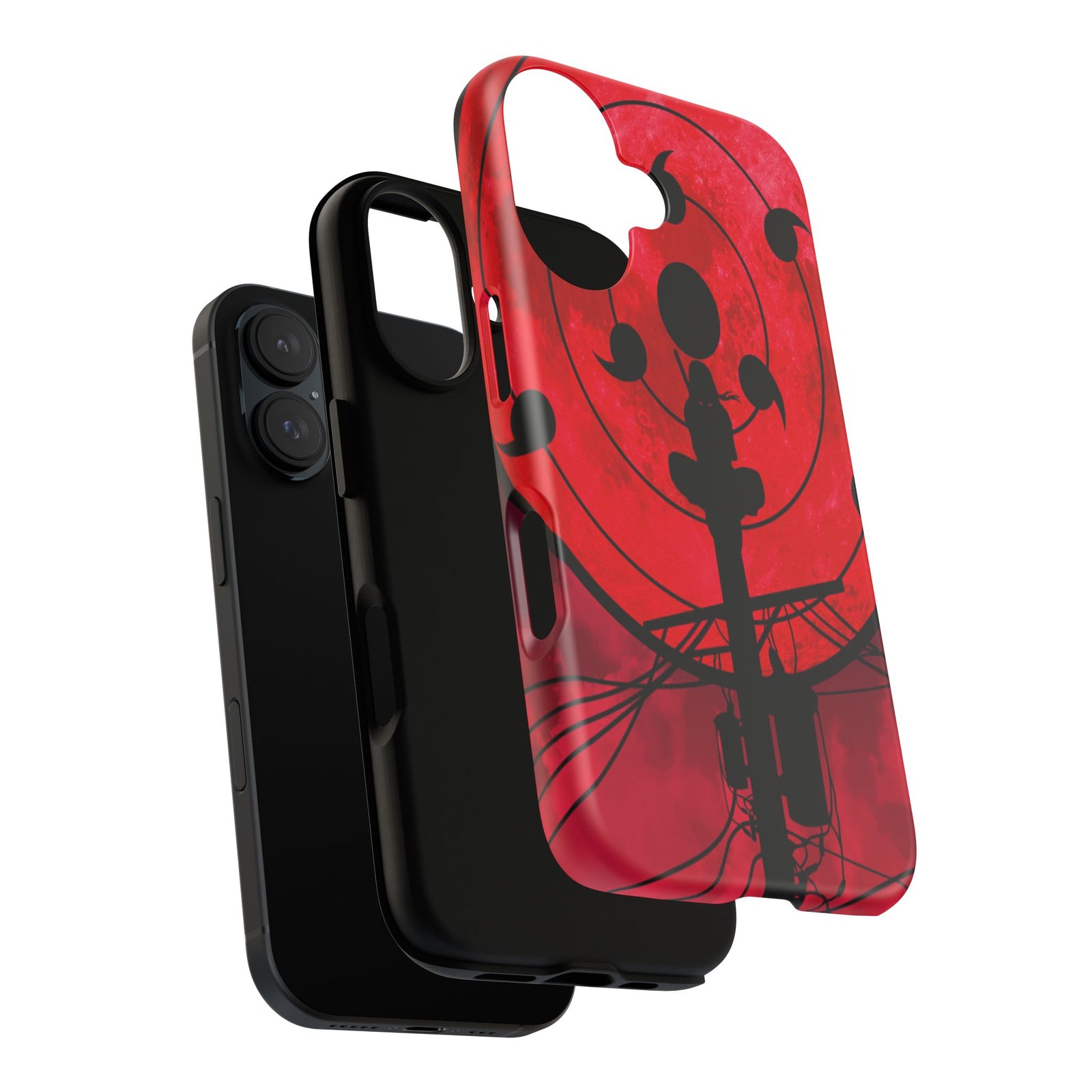 Bold Phone Case, Tough Cases, Red Moon Design, Gift for Tech Lovers, Unique Phone Accessory, Halloween and Cosplay