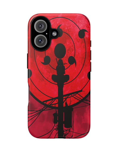 Load image into Gallery viewer, Bold Phone Case, Tough Cases, Red Moon Design, Gift for Tech Lovers, Unique Phone Accessory, Halloween and Cosplay
