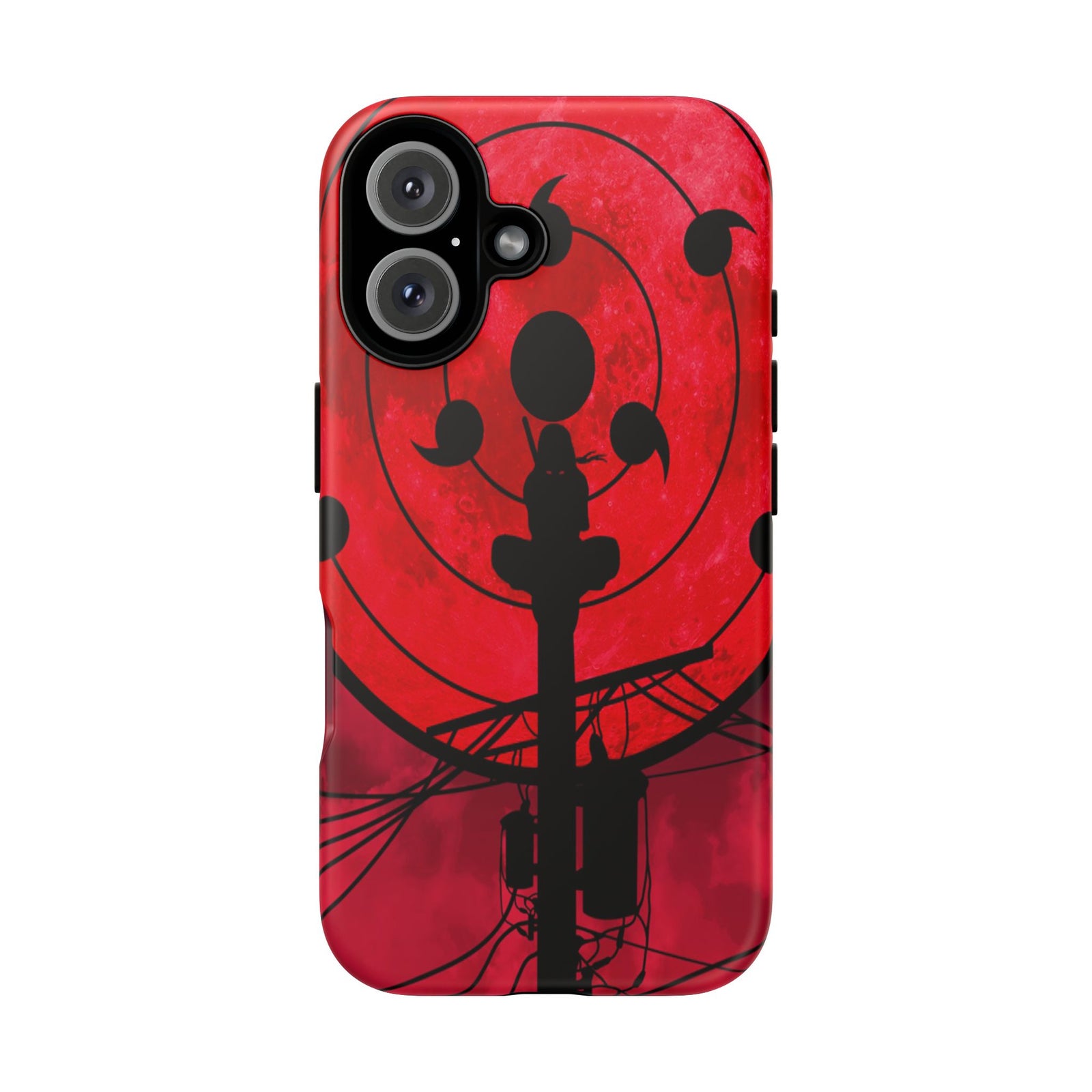 Bold Phone Case, Tough Cases, Red Moon Design, Gift for Tech Lovers, Unique Phone Accessory, Halloween and Cosplay