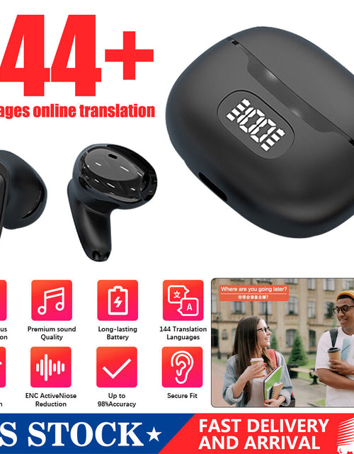 Load image into Gallery viewer, 2025 AI Translation Earbuds Language Translation Device 144 Languages &amp; Accents
