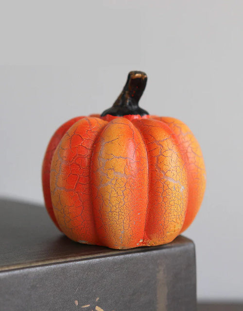 Load image into Gallery viewer, LED Pumpkin Lantern – Luminous Resin Halloween Candle Lamp for Spooky Decor
