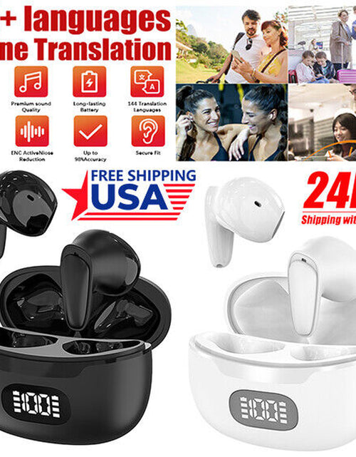 Load image into Gallery viewer, 2025 AI Translation Earbuds Language Translation Device 144 Languages &amp; Accents
